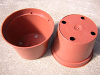 Pots ronds 12 cm Ø x  9 cm H (Soparco)   - paquet de 10