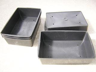 Clayettes noires 20 x 14 cm Soparco   - lot de 10 pièces